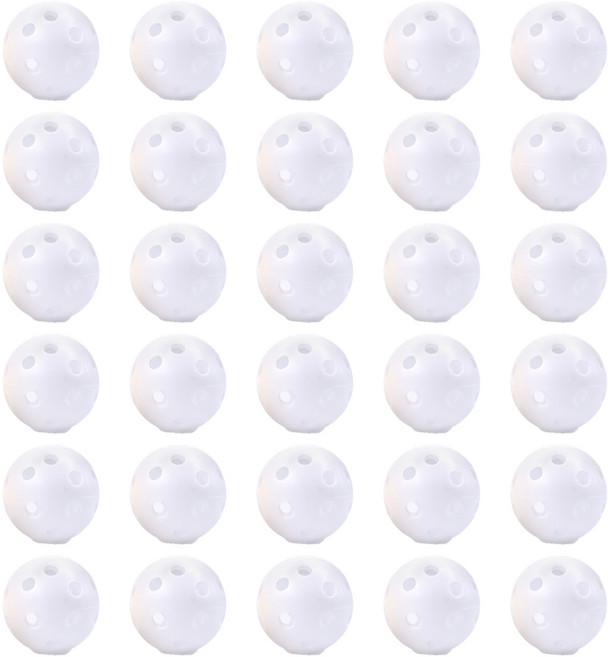 실내 골프 연습볼 연습용 골프공, 30개, PL 연습볼 화이트