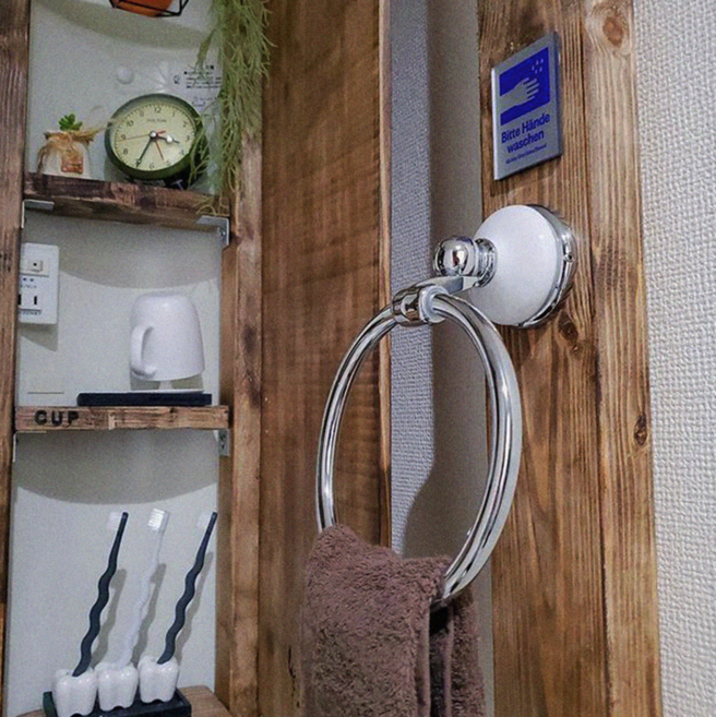 [DULTON] 덜튼 타월링 세라믹 수건걸이, 1개