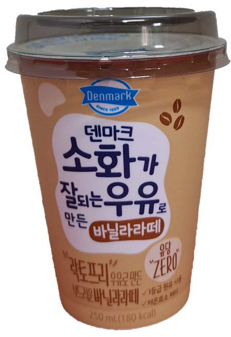 덴마크 동원 소화가 잘되는 우유로 만든 바닐라라떼, 12개, 250ml