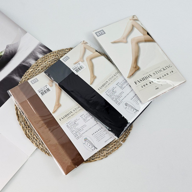 BYC 클래식 15D 고탄력 밴드스타킹 8켤레