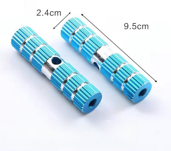 글로리존 자전거 폐달 보조 발판, 9cm, 1개, 스카이블루