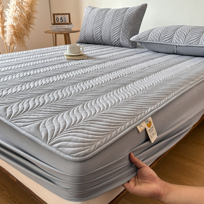 Zebeer 프리미엄 방수 누빔 침대 매트리스 커버 통기성 사계절 공용