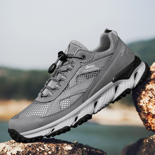 [해외직구]jeep남자 여름 신발 여름 등산화 통기성 논슬립