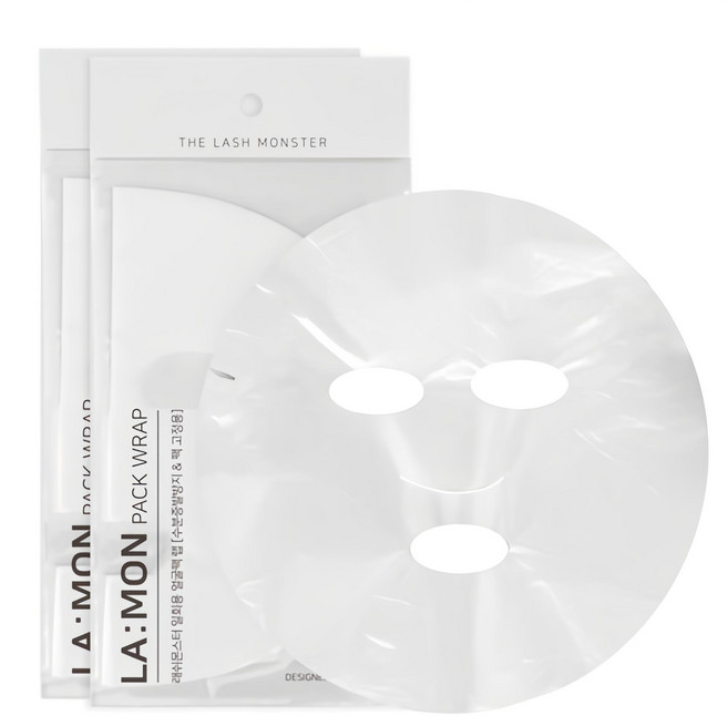 라몽 일회용 얼굴팩 랩 마스크, 100개입, 2개