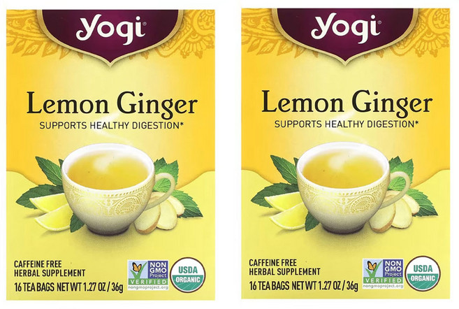 요기티 레몬진저티 디카페인 Lemon Ginger, 2개, 2개