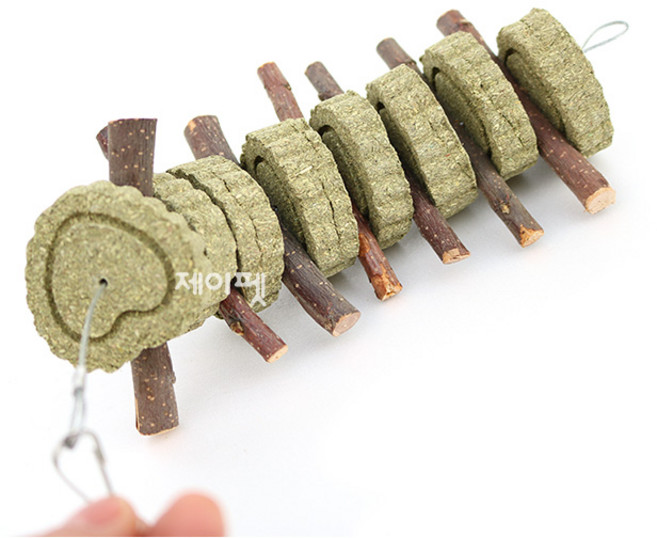 이갈이장난감 사과나무+하트그라스케이크 토끼 이갈이 기니피그이갈이 친칠라 이갈이, 1개