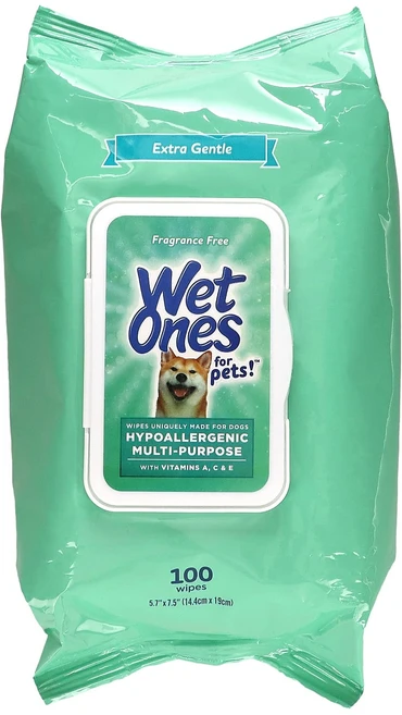 Wet Ones 저자극성 비타민A C E 함유 다목적 티슈 반려견용 향료 무함유 100매, WetOnes저자극성비타민ACE함유다목적티슈반려견용향료, 1개, 100개 - 쿠팡