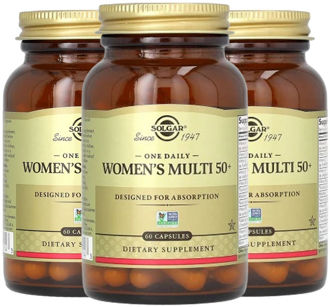 솔가 원 데일리 여성용 멀티 50+ 캡슐 60정, 3팩 - 쿠팡