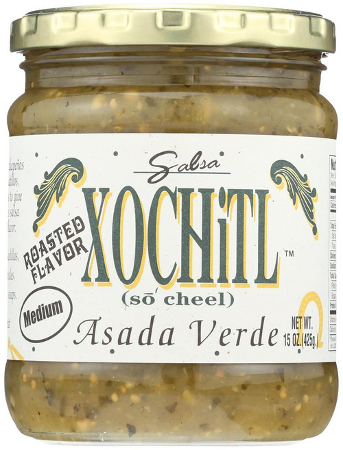 소치틀 아사다 베르데 살사 - 미디엄 - 올 내추럴 & 인공 Xochitl Asada Verde Salsa - Medium - All Natural & No Artificial P, 1개
