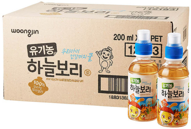 코코몽 하늘보리 아기보리차 유기농 200ml 48개입