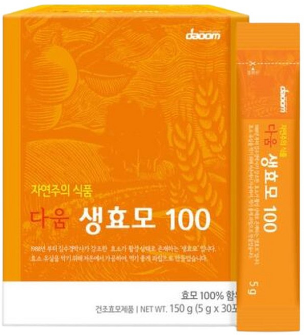 다움 생효모100 (5g x 30포) 1상자, 1개