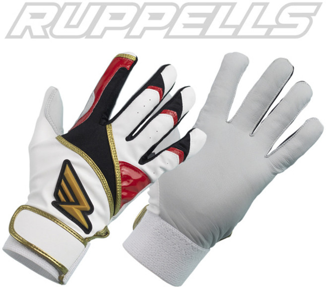 러펠스 RBG-130 스티키 양가죽 양피 배팅장갑 화이트/레드, 2개