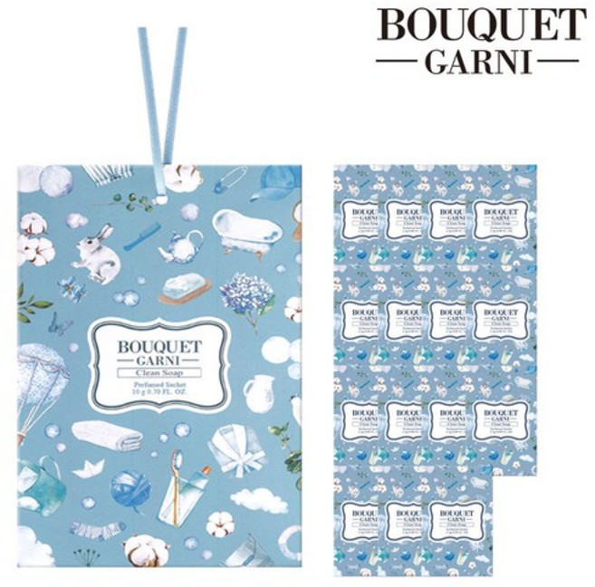 부케가르니 퍼퓸 드 샤쉐 클린솝향 S, 2.3g, 20개