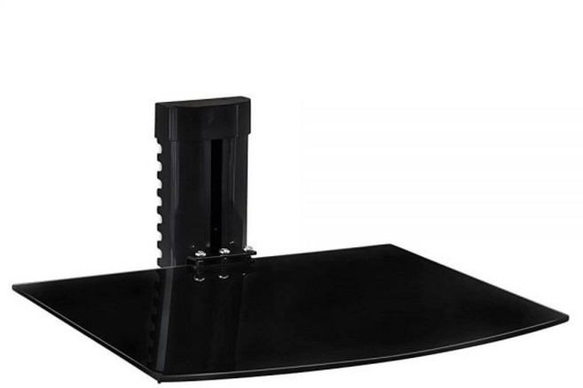 마운트잇! AV 리시버 부품 케이블 박스 플레이스테이션4 Xbox1 블루레이 DVD 플레이어 프로젝터용 플로팅 월 마운트 선반 브래킷 스탠드 17.6파운드 용량 싱글, Adjustable,Box