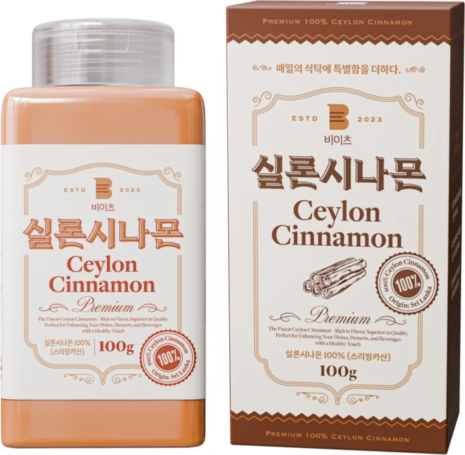 비이츠 실론 시나몬 가루 분말 파우더, 1개, 100g - 쿠팡
