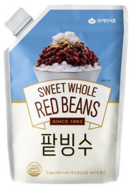 대두식품 팥빙수, 1kg, 3개