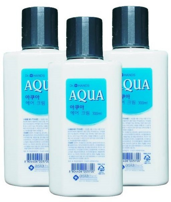 업소용 헤어크림 300ml 3개 아쿠아 헤어크림 닥터핸즈 헤어크림