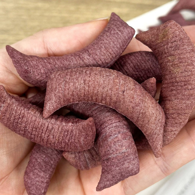 바삭하고 고소한 참마의 맛 자색고구마 참마칩, 3개, 230g
