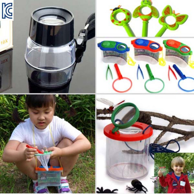 숲체험도구 어린이루페 유아돋보기 식물관찰 곤충관찰경 관찰통 숲도구, (6)다용도체험가방