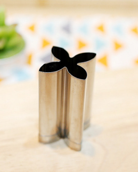 고명틀 바람개비(개나리) 송편 화과자 장식, 1개