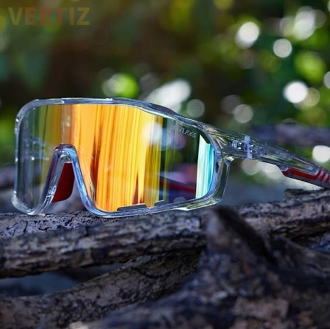 VEETIZ 스포츠 변색 선글라스 고글 자외선차단 자전거 남성 여성 골프 낚시 야구