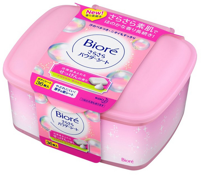 비올레 사라사라 파우더 시트 비누의 향기 본체 36장, 1개