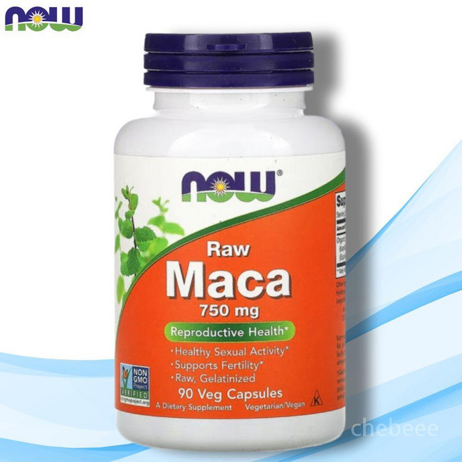 나우푸드 마카 Maca 750mg 90캡슐 뿌리 Raw, 1개, 90정