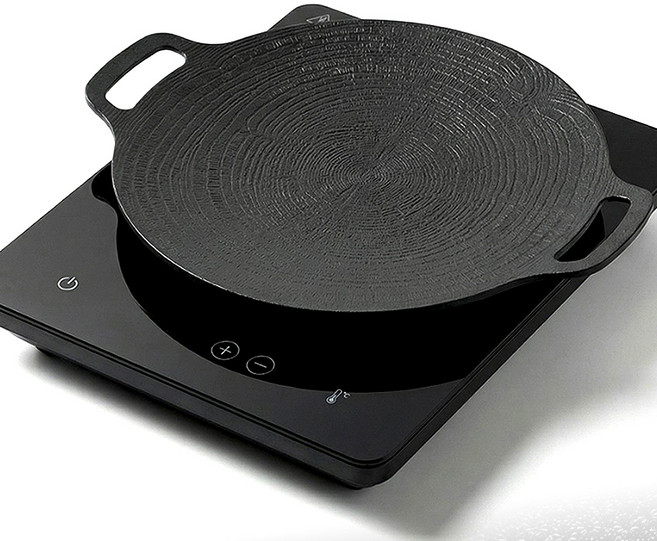 퀸센스 인덕션 그리들팬 30cm 캠핑 가정용 그리들, 1개