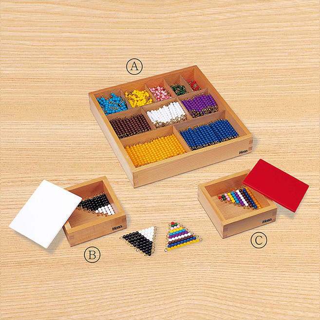 [하나몬테소리] M0075 색비즈세트 - 수교구 숫자교구 몬테소리교구, 1개