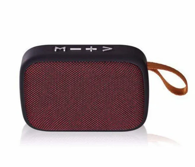 쿠쿠스토어 G2 패브릭 스피커 휴대 미니 블루투스 호환 무선 사운드 바 야외 Hifi 서브 우퍼 지원 TF 카드, 01 Red