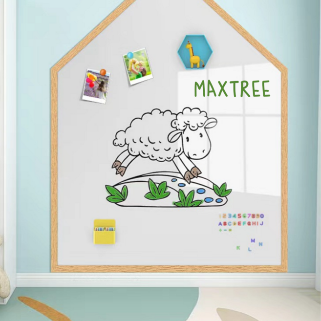 맥스트리 B1 붙이는 자석칠판 화이트보드 시트지, 화이트 white