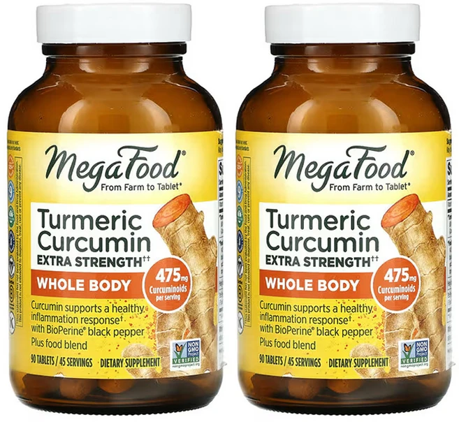 메가푸드 강황 커큐민 엑스트라 스트렝스 90 정, 90정, 2개 - 쿠팡