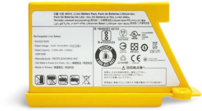 이지배터리 LG 코드제로 로봇청소기 M9 배터리 배터리교체용 EVE 정품셀 호환형, LG 코드제로 M9 배터리, 1개