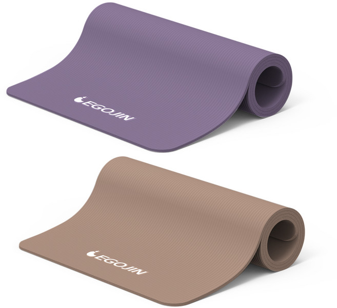 요가매트 소프트 NBR 8mm 두꺼운 헬스 필라테스 홈트 운동 매트, 퍼플