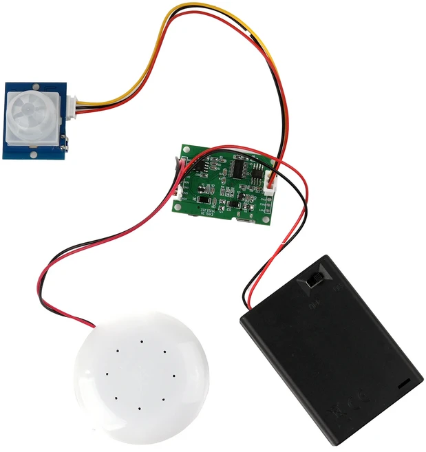 사운드 녹음 모듈 PIR 적외선 센서가 포함된 MP3 재생 키트 DIY Shop Welcomer용 USB TF 카드 지원, 01 1 set