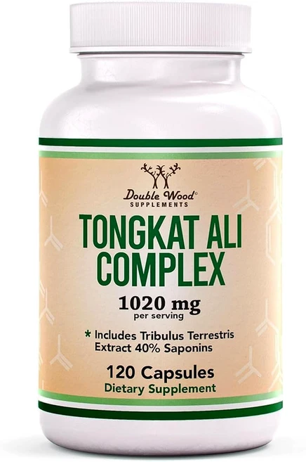 더블우드 통캇알리 통갓알리 Tongkat Ali 트리뷸러스 남가새 120캡슐 2개 롱잭, 120정 - 쿠팡