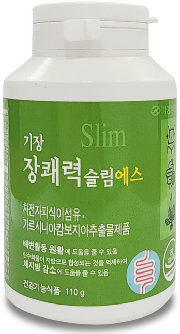 기장 장쾌력 슬림에스 쾌변 다이어트 차전자피 효소 식이섬유, 3개, 110g
