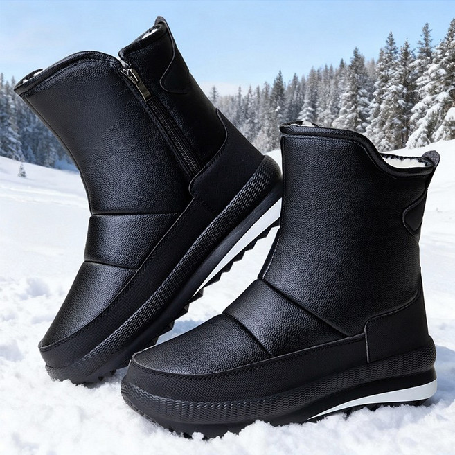 남자 신발 솜부츠 겨울 기모 플러스 하이힐 방수 미끄럼 방지 남자 솜부츠