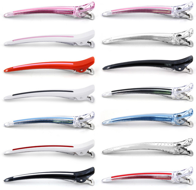 다카라 실리콘 코어 헤어 클립 머리핀 헤어핀셋 18색, 다카라헤어클립 오렌지/블루, 1개