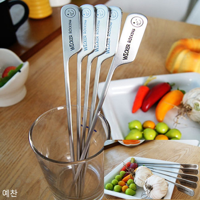 윙커 국산 스텐 꼬치 과일 소시지 바비큐 캠핑용, 1개