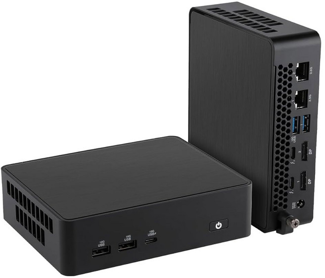 NUC 16 프로 미니 PC NUC16GDKU7 7 썬더볼트 코어 2.5G 울트라 블랙 4 LAN WI-FI 블루투스 6.0 프로세서 7 356H 듀얼 144MM 인텔, Barebone system