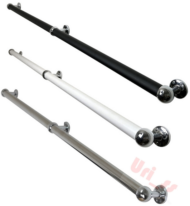 우리상회 스텐 계단 핸드레일 60 120cm 수영장, 핸드레일120cmSet(블랙)