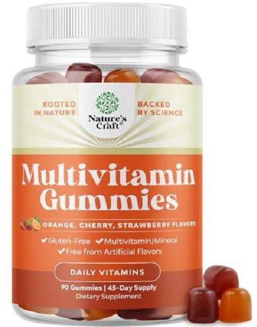 성인용 종합비타민 구미 - B12 비오틴이 함유된 할랄 남성과 여성을 위한 아연 및 비타민D 90개, 성인용 멀티비타민 젤리 - B12 비오틴이 함유된 할랄, 1개, 90정