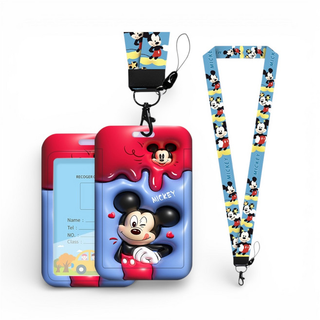 버딩 캐릭터 명찰 사원증 학생증 교통카드 릴홀더 카드케이스 목줄 포토카드