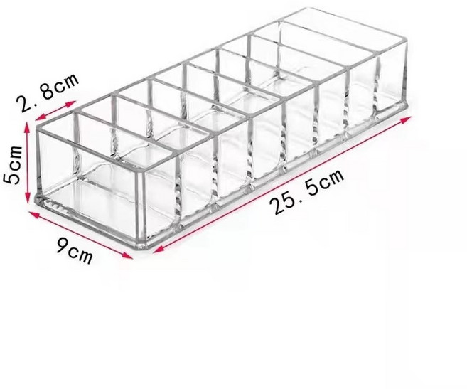 印章盒 印章收納盒 辦公用品, 1個, 小8格