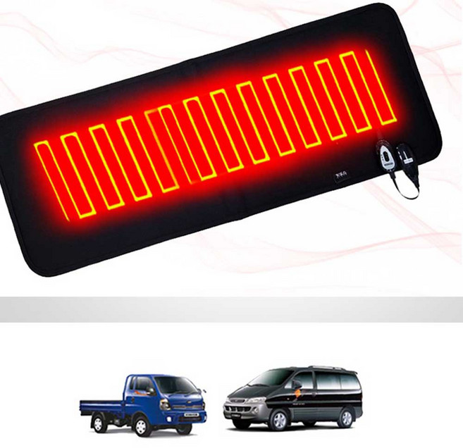 k2 블랙메쉬 승합차 전기 온열매트 12V 포터 차박 캠핑, 1개, 블랙메쉬 승합차12V오