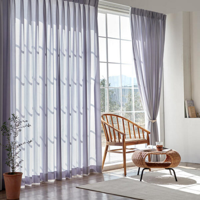 아트박스/샤이닝홈 쉘위 나비주름 쉬폰커튼 5색 가로70 x 세로231~250