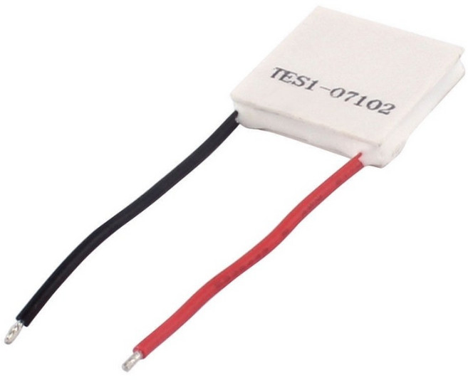 TES1-7102 펠티어 냉각 소자 - 23x23mm - DC 8.4V 2A 소형 반도체 냉각판 열전소자, 1개, 화이트
