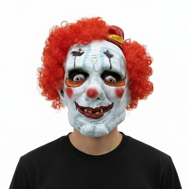 파티처럼 할로윈 파티소품 고무가면 [음침한 삐에로], 1개