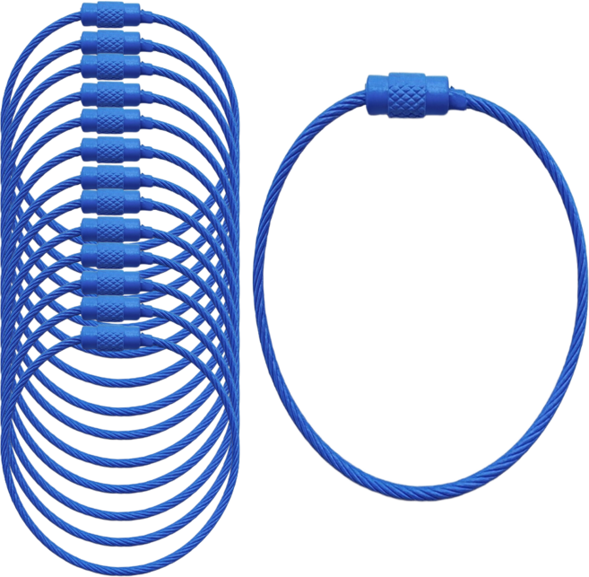 스켈 고텐션 잠금형 와이어링 컬러, 30개, 블루